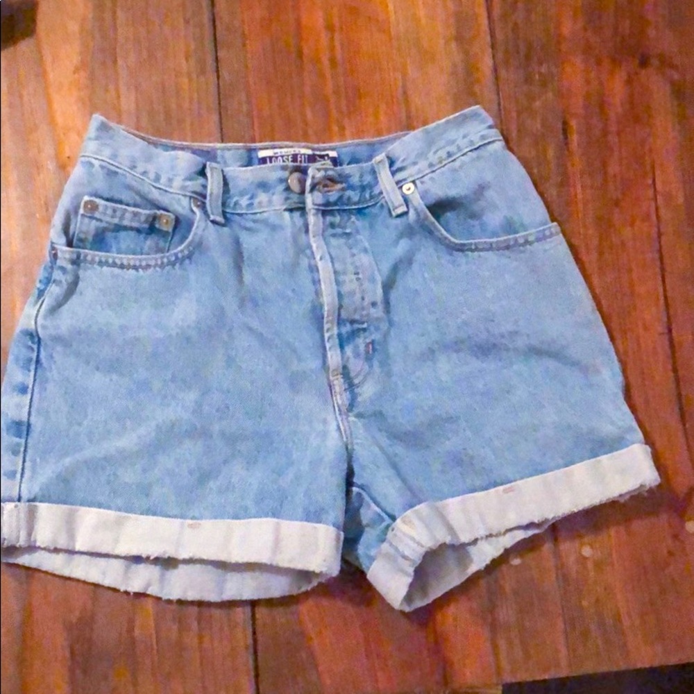 Woman’s denim shorts